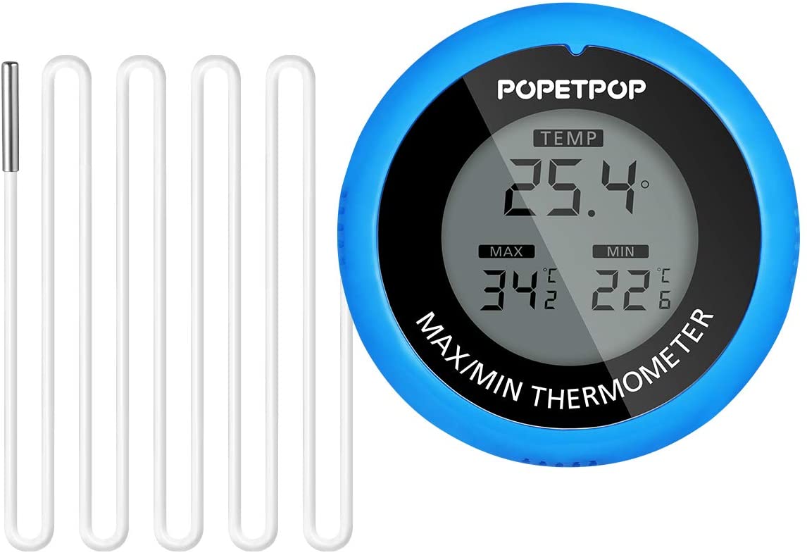 POPETPOP LCD Digital Aquarium Thermometer