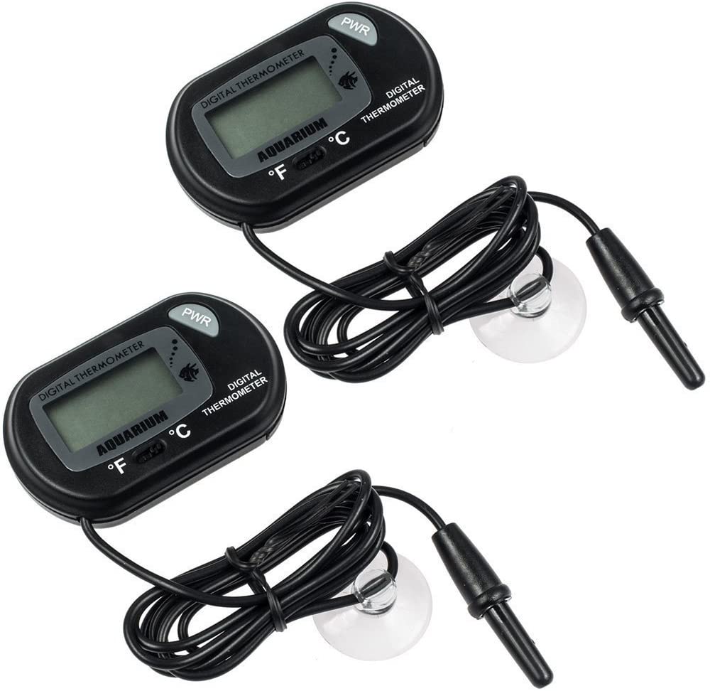 Zacro Pack of 2 LCD Digital Aquarium Thermometers